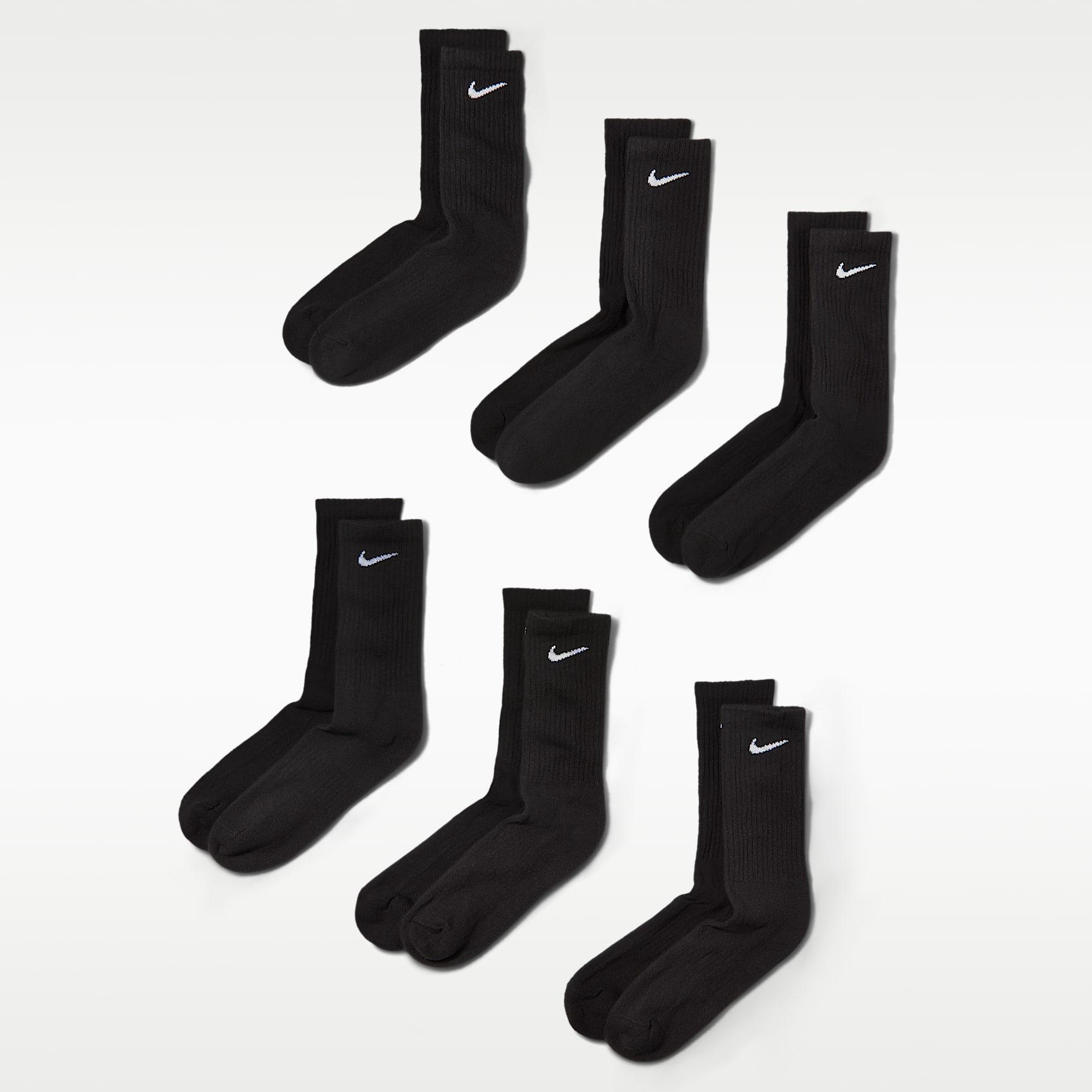 Nike Everyday Cushioned Training Crew Socks (6 Pairs). Nike.com